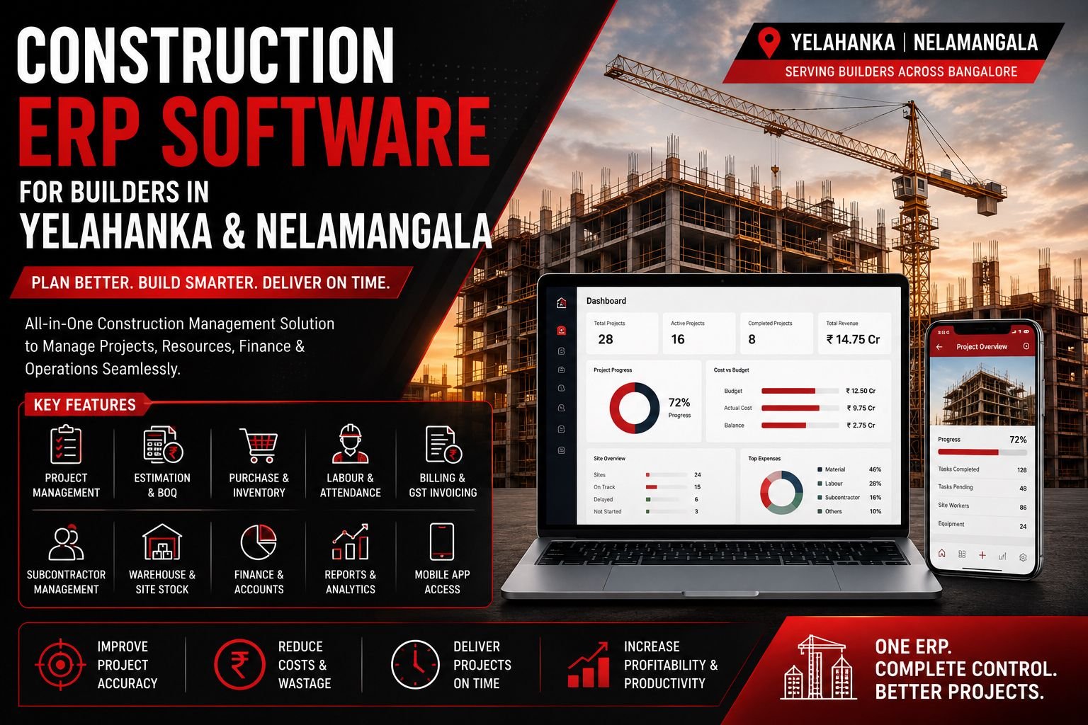 Construction Management Software for Builders in Nelamangala & Yelahanka